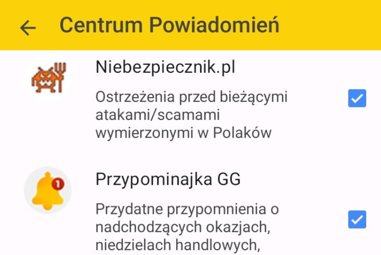 Włącz w GG alert Niebezpiecznika o zagrożeniach